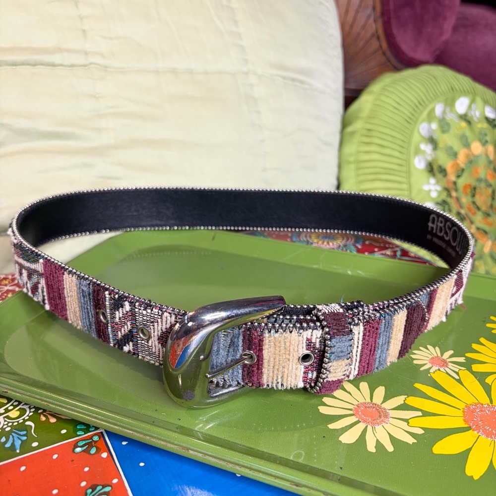 80s Woven and Leather Belt